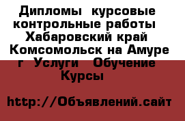 Дипломы, курсовые, контрольные работы - Хабаровский край, Комсомольск-на-Амуре г. Услуги » Обучение. Курсы   